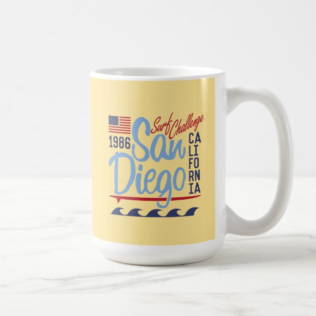 San Diego Surf Challenge 1986 Coffee Mug (Right)