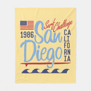 San Diego Surf Challenge 1986 Fleece Blanket