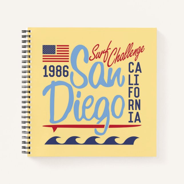 San Diego Surf Challenge 1986 Notebook (Front)