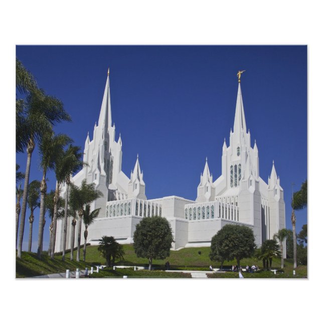 San Diego Temple Photo Print (Front)