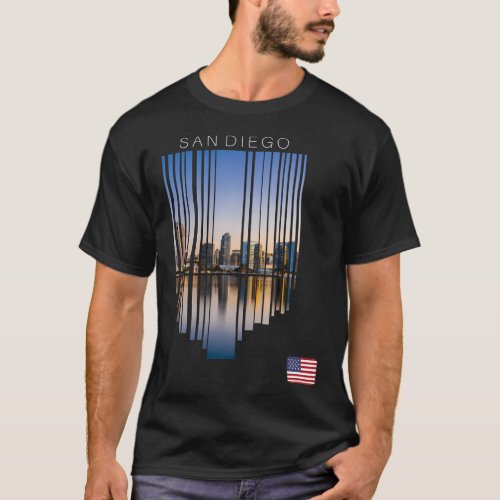 San Diego Us Flag T_Shirt