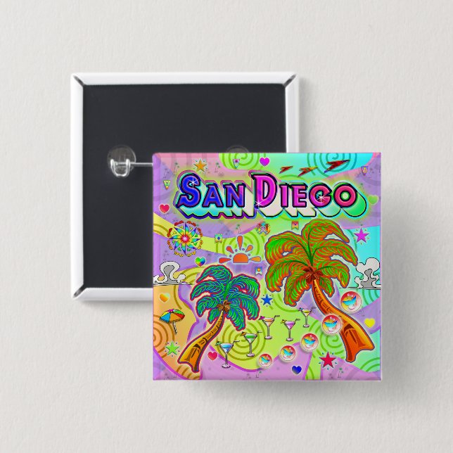 San Diego Vacation Target Button (Front & Back)