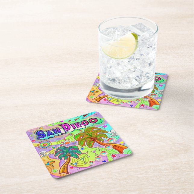 San Diego Vacation Target Coaster (Insitu)