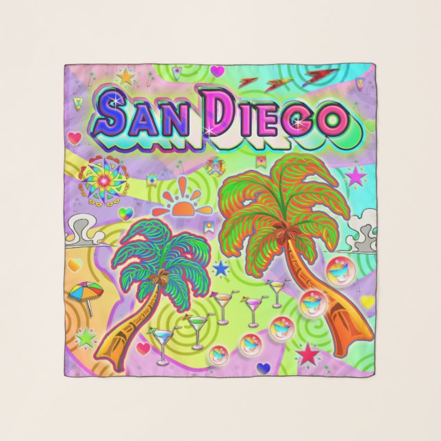 San Diego Vacation Target Scarf (Front)