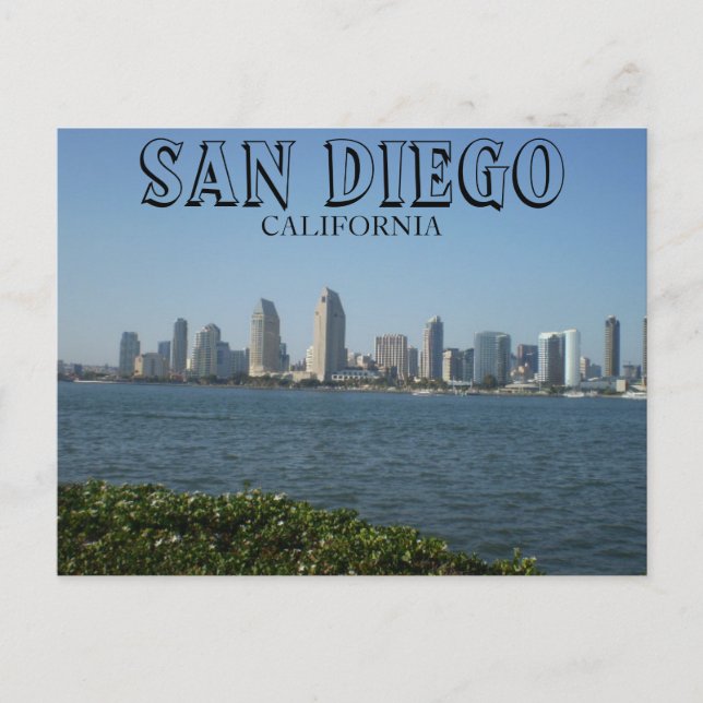 San Diego - View of Downtown from Coronado Island Postcard (Front)