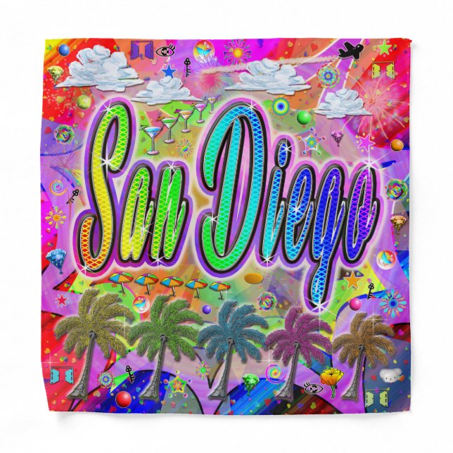 San Diego Vista Express Bandana (Front)