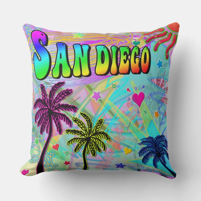 San Diego Vivid Romance Pillow (Front)