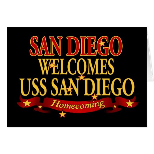 San Diego Welcomes USS San Diego (Front Horizontal)