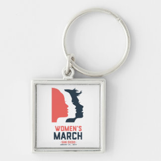 San Diego Women's March Keychain