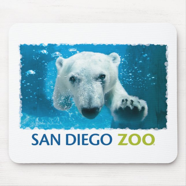San Diego Zoo Polar Bear Mouse Pad (Front)