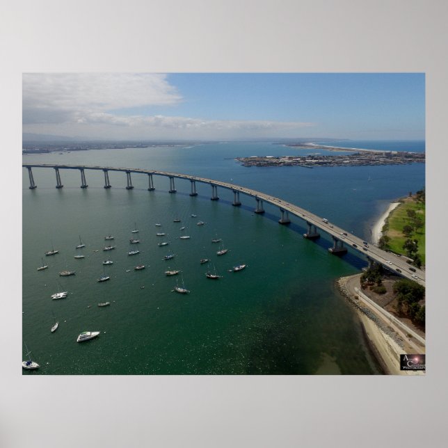 San Diego's Coronado Bay Bridge Poster (Front)