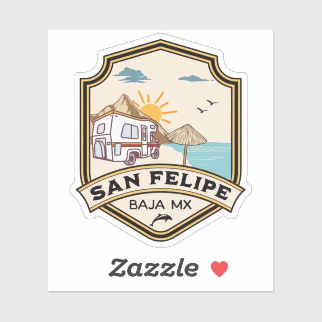 San Felipe Baja California Sur Mexico RV Sticker (Sheet)