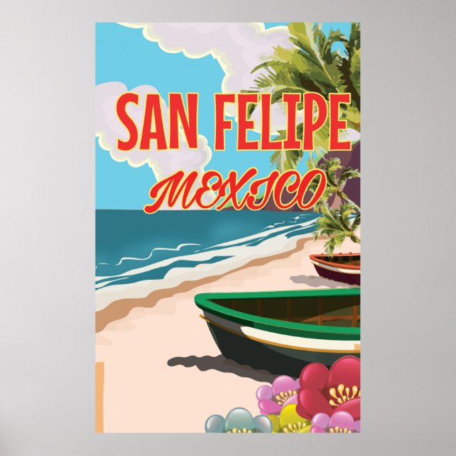 San Felipe Beach Mexico travel poster (Front)