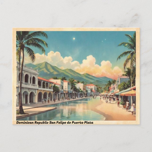 San Felipe de Puerto Plata Vintage Postcard (Front)