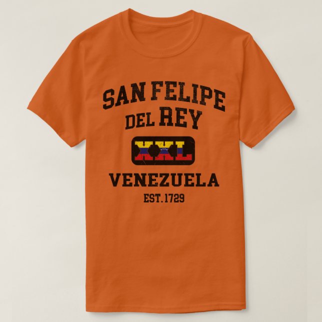 San Felipe del Rey Venezuela XXL Athletic design T-Shirt (Design Front)