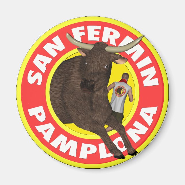 San Fermin de Pamplona Magnet (Front)