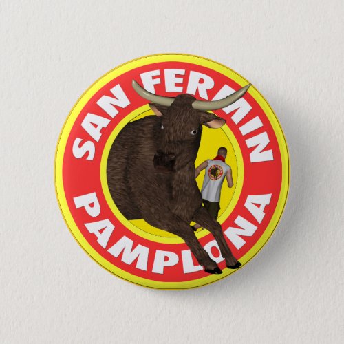 San Fermin de Pamplona Pinback Button