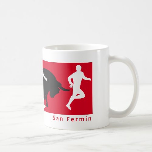 San Fermin Pamplona running with the bulls Coffee Mug