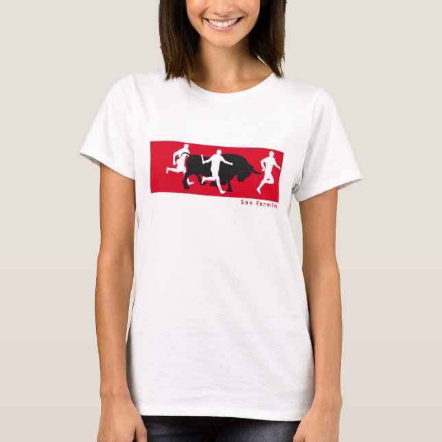 San Fermin, Pamplona: running with the bulls, T-Shirt (Front)