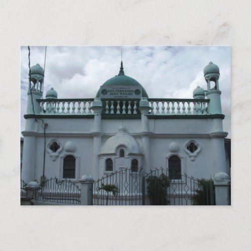 San Fernando Jama Masjid Mosque Trinidad Postcard
