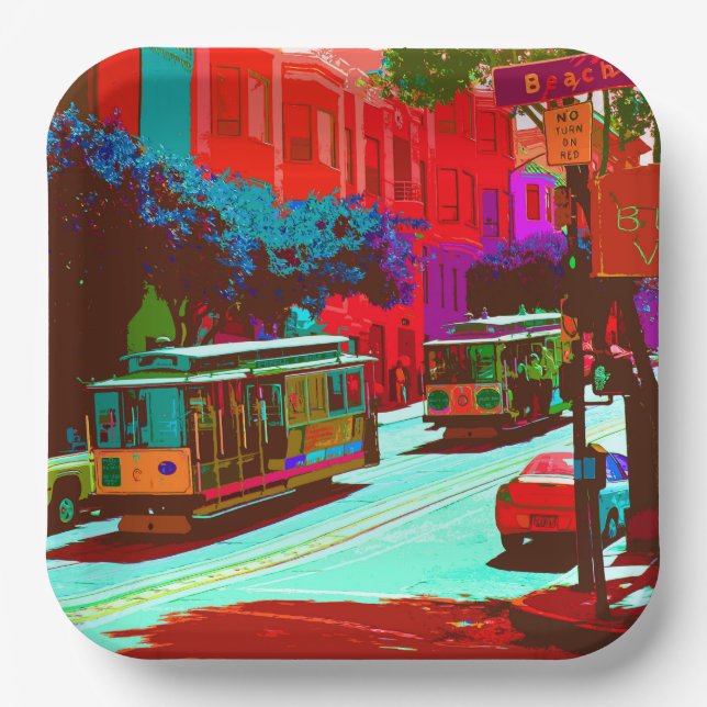 San Francisco 005 Paper Plates (Front)