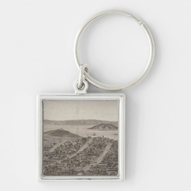 San Francisco, 1862 from Russian Hill Keychain (Front)
