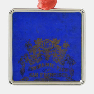 San Francisco, 1862 from Russian Hill Metal Ornament