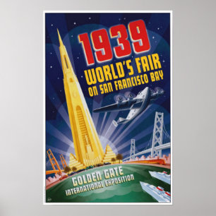 San Francisco 1939 World's Fair Vintage Poster