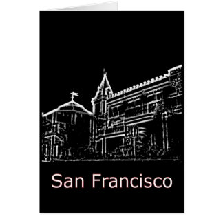 San Francisco 1986art The MUSEUM Zazzle Drawing+ Cards