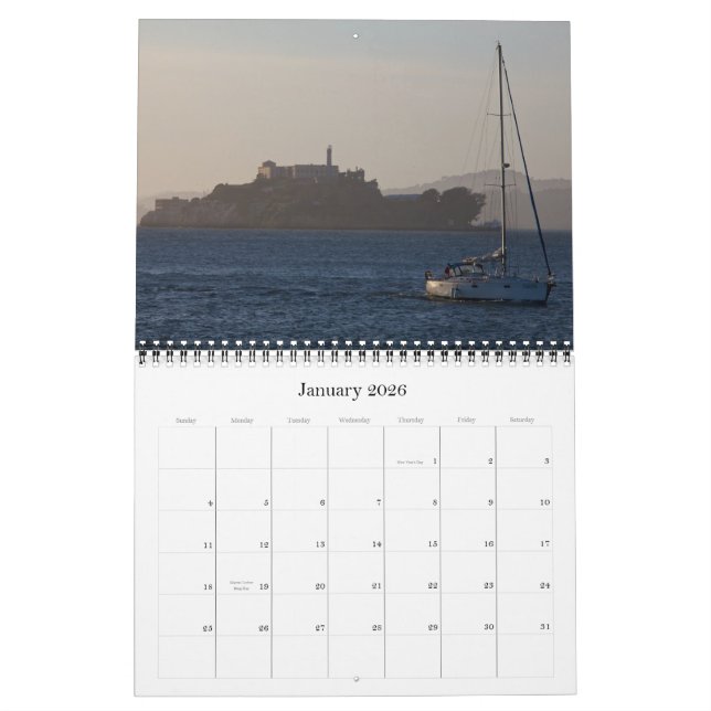 San Francisco 2012 Calendar (Jan 2026)