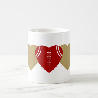 San Francisco 49ers Football Heart Design Coffee Mug