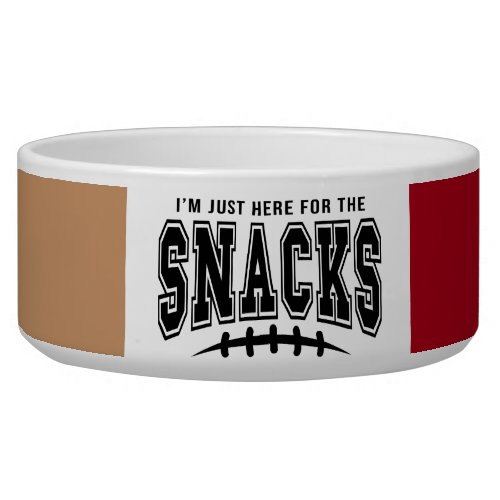 San Francisco 49ers Here For The Snacks Pet Bowl