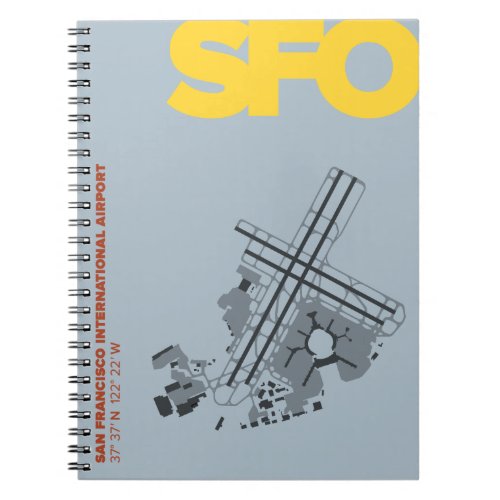 San Francisco Airport SFO Diagram Notebook