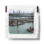 San Francisco and Pier 39 Sea Lions City Skyline Hand Sanitizer Packet