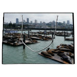 San Francisco and Pier 39 Sea Lions City Skyline Large Gift Bag