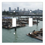 San Francisco and Pier 39 Sea Lions City Skyline Light Switch Cover