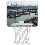 San Francisco and Pier 39 Sea Lions City Skyline Mini Basketball Hoop