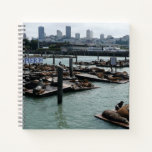 San Francisco and Pier 39 Sea Lions City Skyline Notebook