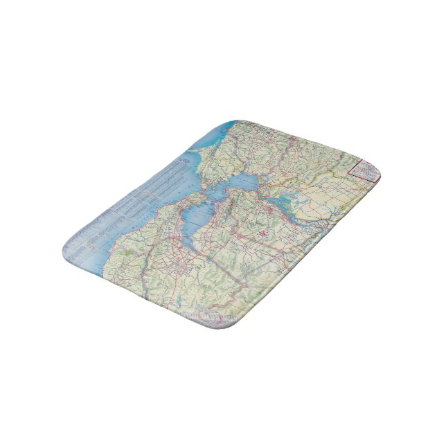 San Francisco and Vicinity Bathroom Mat (Angled)