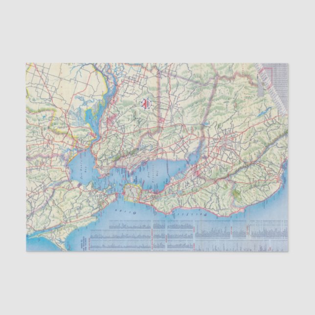 San Francisco and Vicinity Tissue Paper (Front)