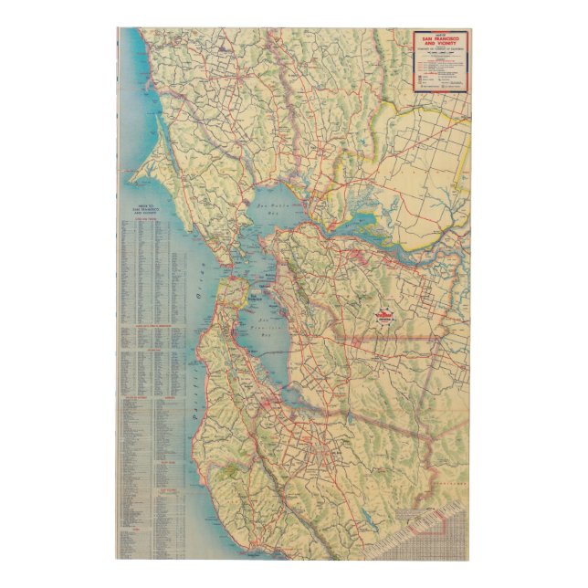 San Francisco and Vicinity Wood Wall Art (Front)