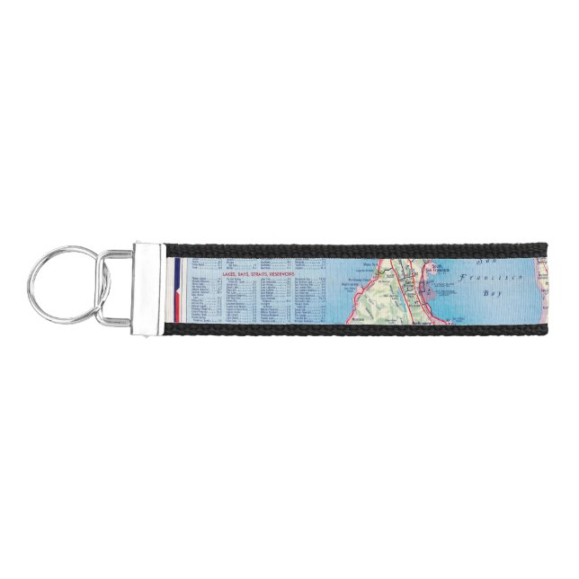 San Francisco and Vicinity Wrist Keychain (Keys on Left)