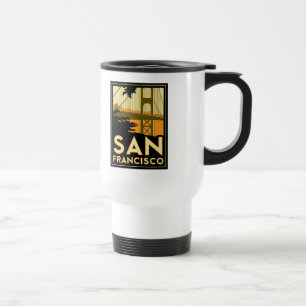 San Francisco Art Deco Travel Poster Mug