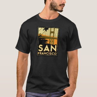 San Francisco Art Deco Travel Poster T-Shirt