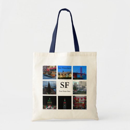 San Francisco Attractions Collage 3 Tote Bag