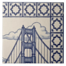 San Francisco Azulejo Mural 2 of 6 Top Right