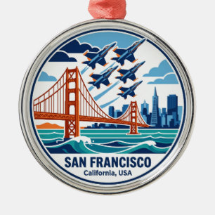 San Francisco Bay Air Show (Blue Angels) Metal Ornament