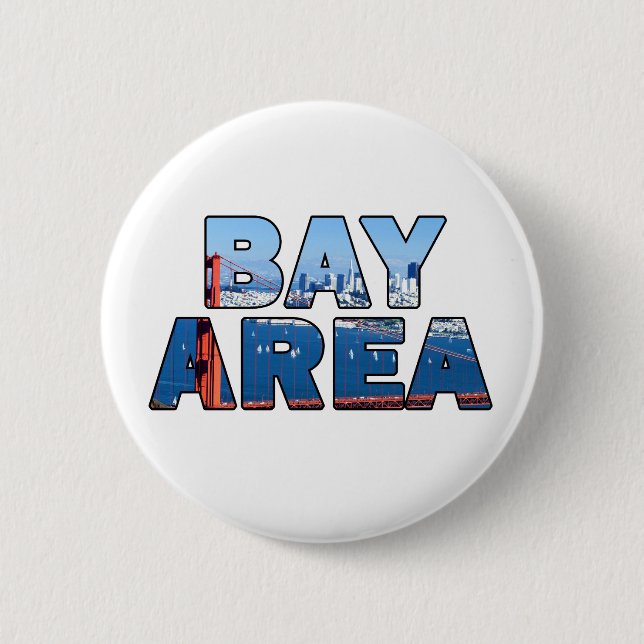 San Francisco Bay Area Pinback Button (Front)