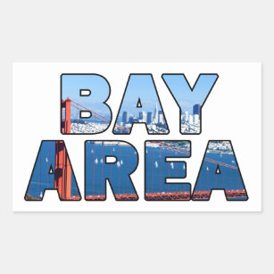 San Francisco Bay Area Rectangular Sticker