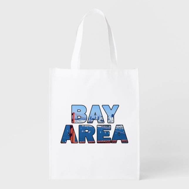 San Francisco Bay Area Reusable Grocery Bag (Front)